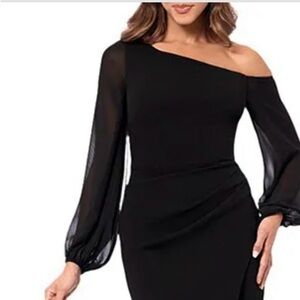 Betsy Adams elegant formal black dress